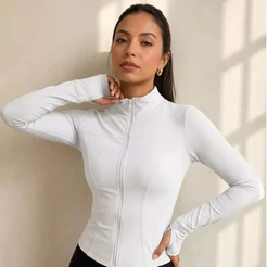 Jaqueta Slim Proteção UV Academia Ciclismo Yoga Ao Ar Livre Fitness