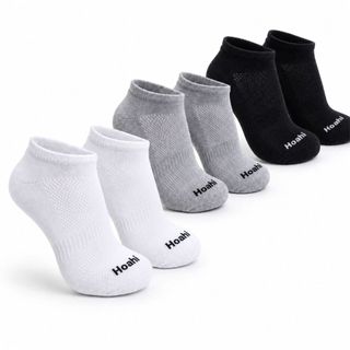Kit 3 Meias Femininas Masculino Hoahi Cano Curto e Sapatilha Invisivel Algodão