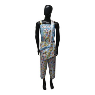 Roupa macacão de erê ibeji menino com bolsinha umbanda e candomblé