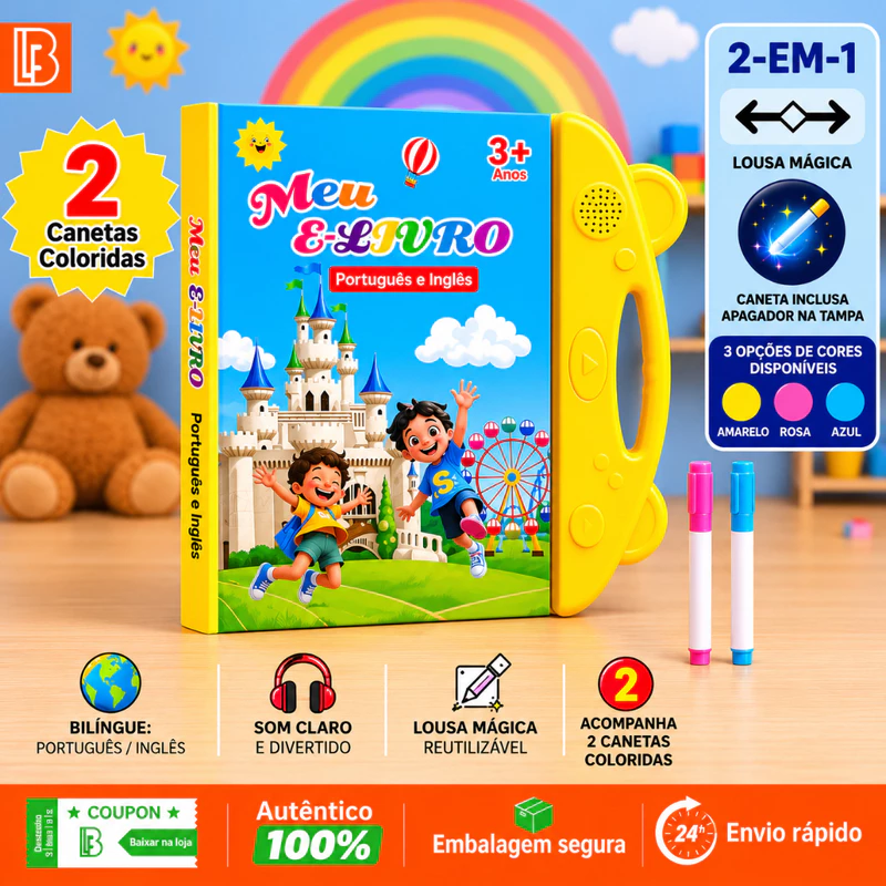Descubra o Mundo: Livro Interativo Bilingue 📚