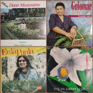 LP Vinil Gospel Evangélicos Variados - Louvores, Duo Celestial, Voz da Libertação, Debora, Eula, Leia