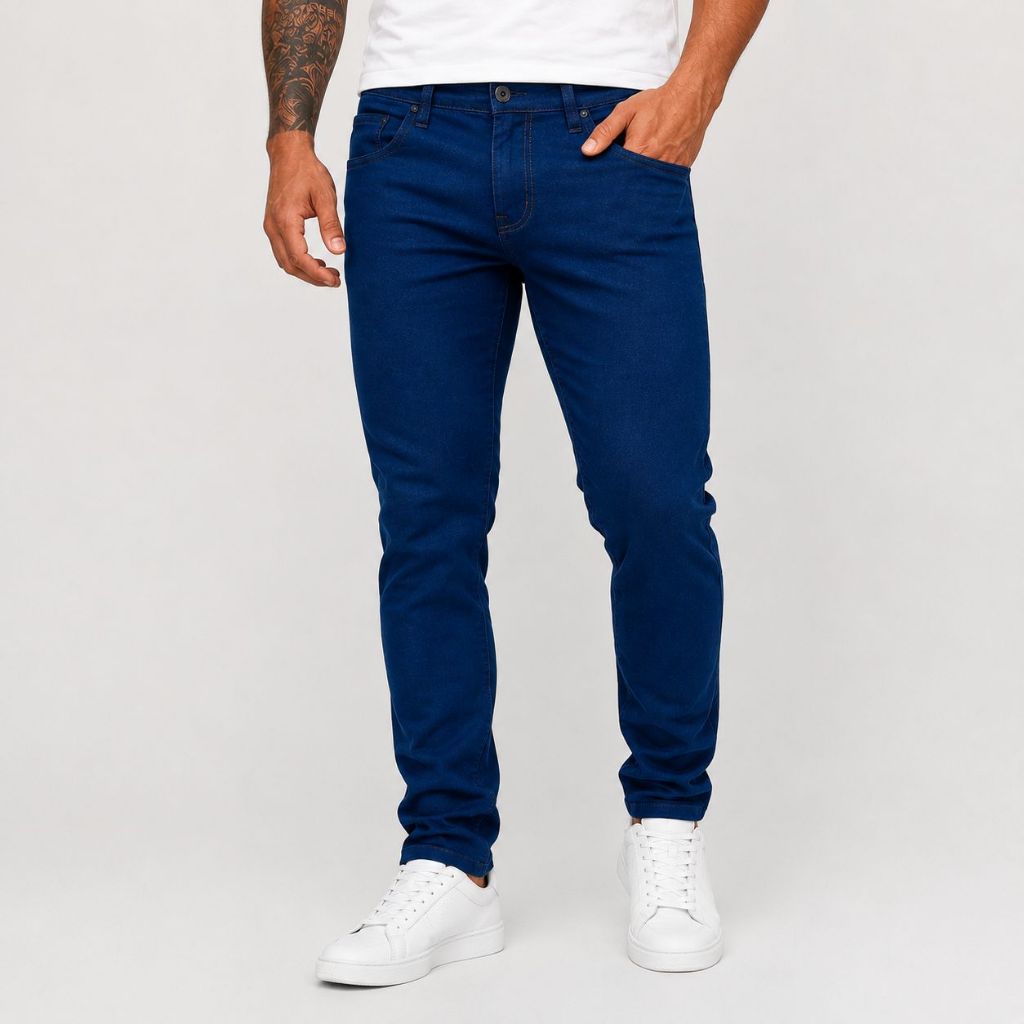 Calça Jeans Masculina Skinny Slim Elastano Lycra Modelos Premium — imagem 2 de 2