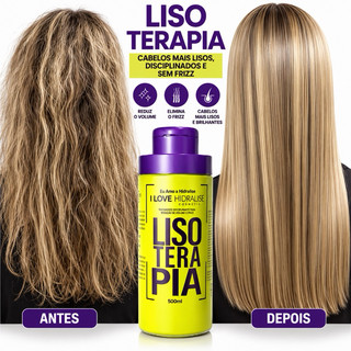 Progressiva Lisoterapia 500ML Sem Formol Hidralise Liso Perfeito Brilho Maciez Envio Imediato