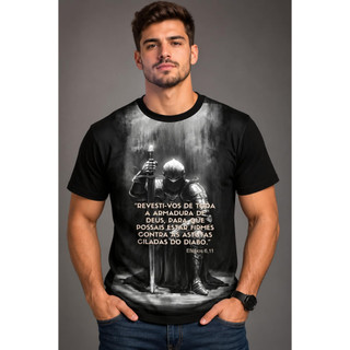 Camiseta/Camisa  Evangélica Gospel Efésios 6/ A Armadura
