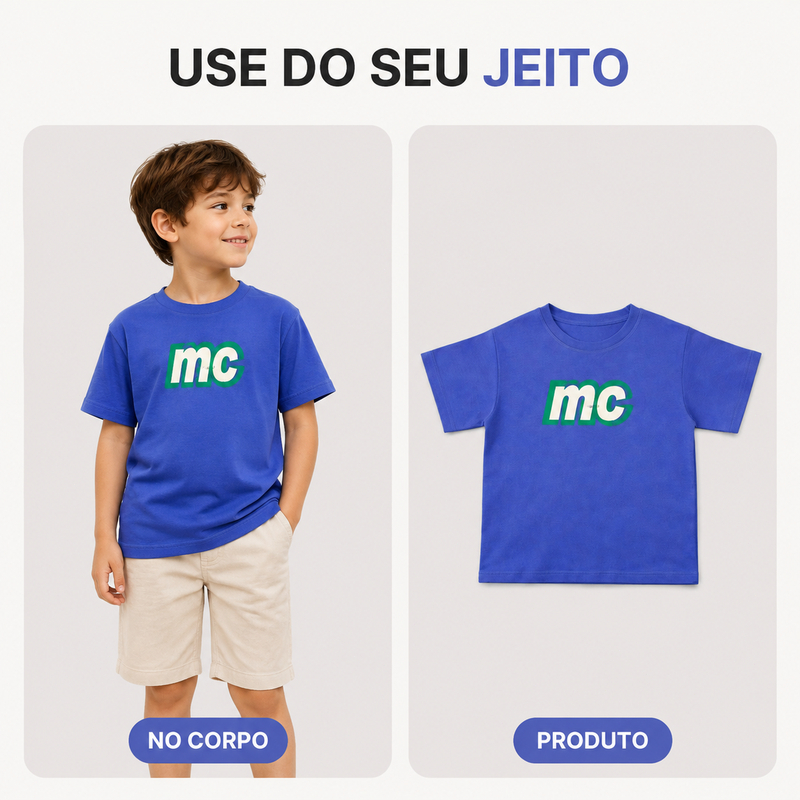 Camiseta Infantil Juvenil Estampada Estilosa – Moda Masculina e Feminina – Confortável e Tendência Verão/Inverno
