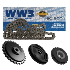 Kit Corrente De Comando Honda C100 Biz Pop 100 84 Elos WW3 Corrente Comando Motor C 100 Biz100