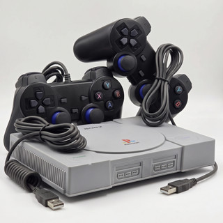 Vídeo Game Retro Mini PS1 com Jogos na Memória + 2 Controles