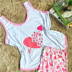 Kit 2 Baby Doll Plus Size Feminino Malha Pijama Verão Regata Confortável Short Doll Dormir