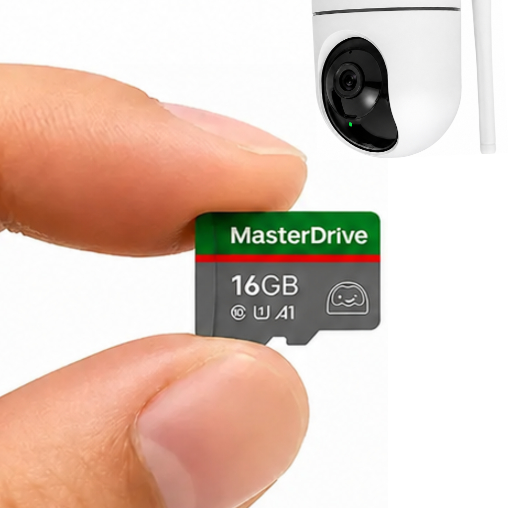 Cartão Memória Micro SD 16GB MasterDrive Classe 10 A1 UHS com Adaptador original