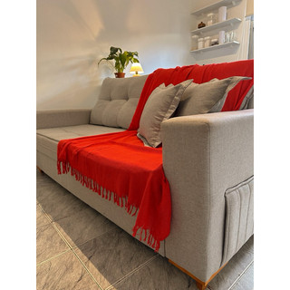 Manta para Sofá Grande de Algodão 120x210 cm | Luxo, Conforto e Estilo | Promoção Direto da Fábrica