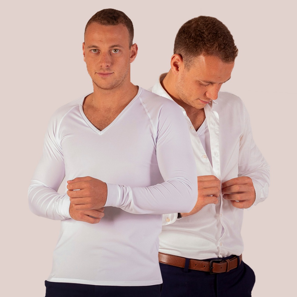 Camisa Térmica Masculina Gola V Segunda Pele Para Frio Inverno Manga Longa Proteção Térmica Confortável Quente