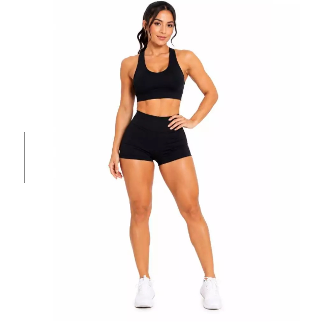 Legging Shorts Feminino Suplex Cintura Alta Levanta Bumbum Fitness Calça Esportiva Ginástica Mulheres conjunto academia