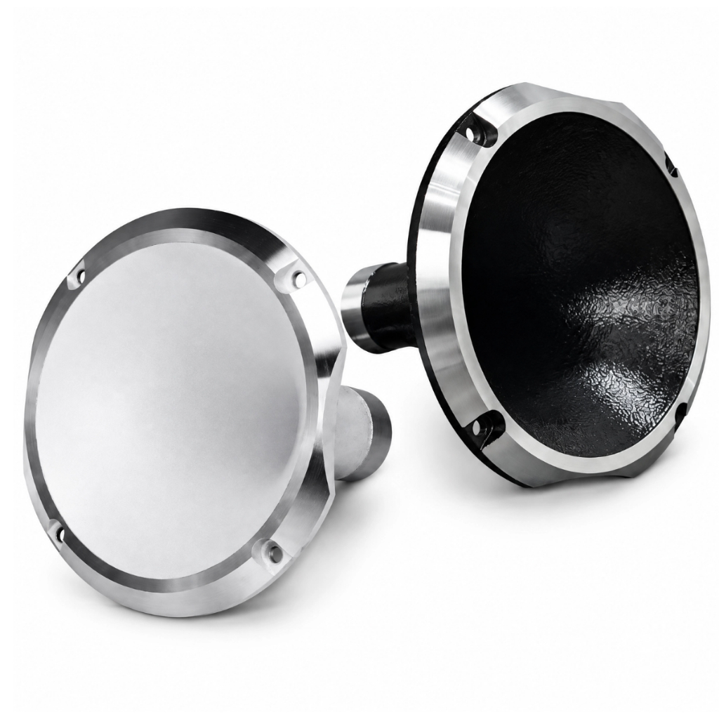 Bocal Alumínio HL14-25 p/ Corneta Driver Rosca D250x D250Trio D200 Branco/Preto