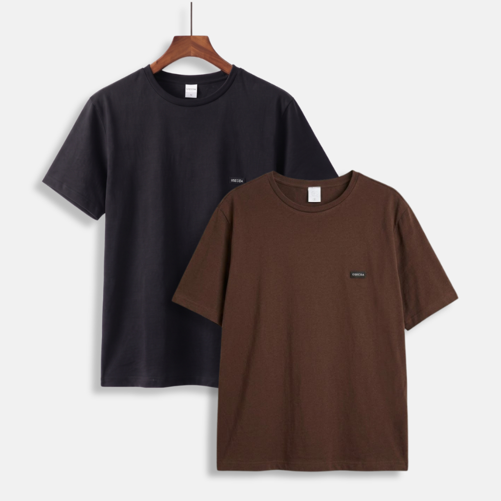 Kit 2 Camisetas 100% Algodão Menino Roupa de Verão Juvenil Manga Curta Adolescente Masculino