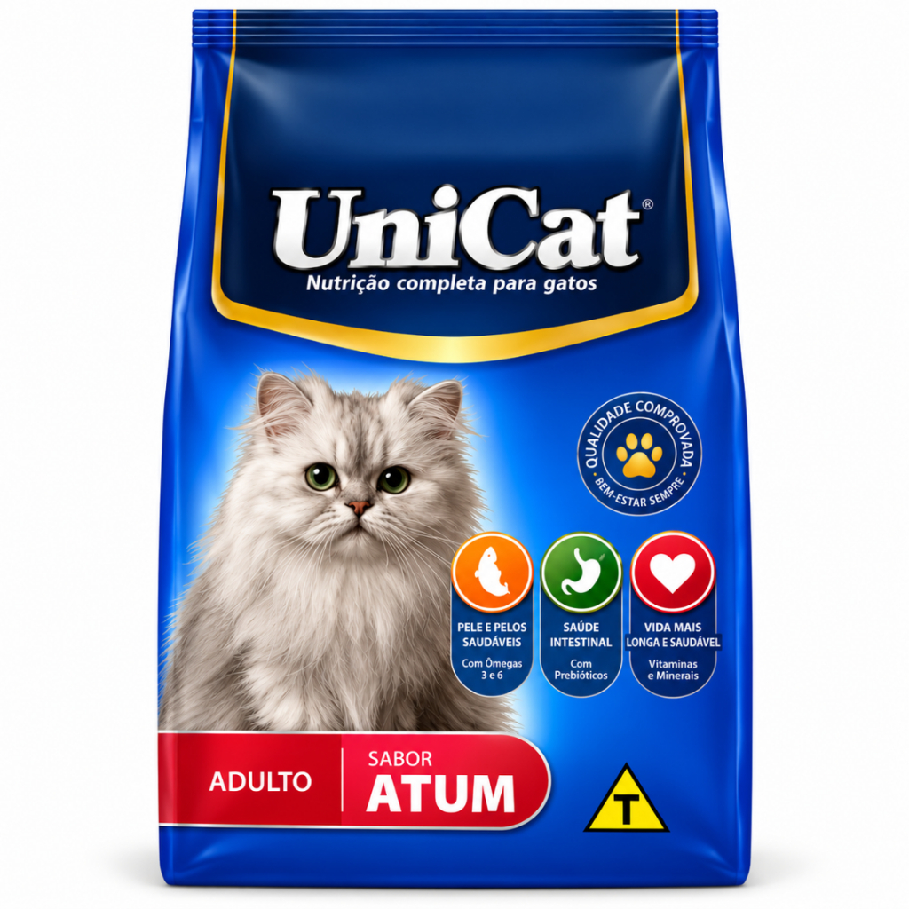 Kit 2 Pacotes Ração Unicat Gatos Adultos Atum 10,1kg — imagem 2 de 2