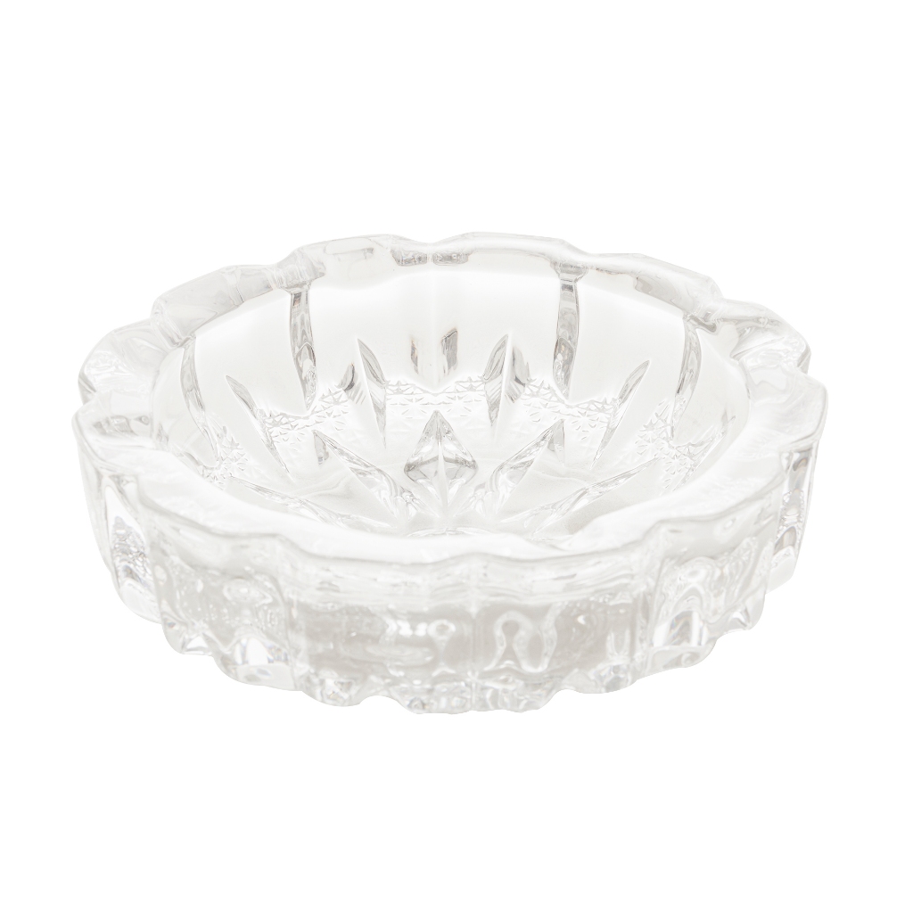 Cinzeiro de Vidro Sunshine 12cm Lyor para Mesa Bar Varanda Área Gourmet Aparador Decoração Design Elegante Prático Atual