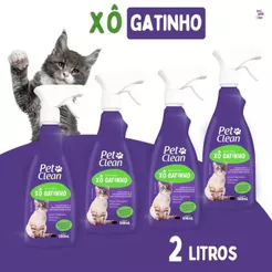 Kit 4 Xô Gatinho Pet Clean Educador - 500ml