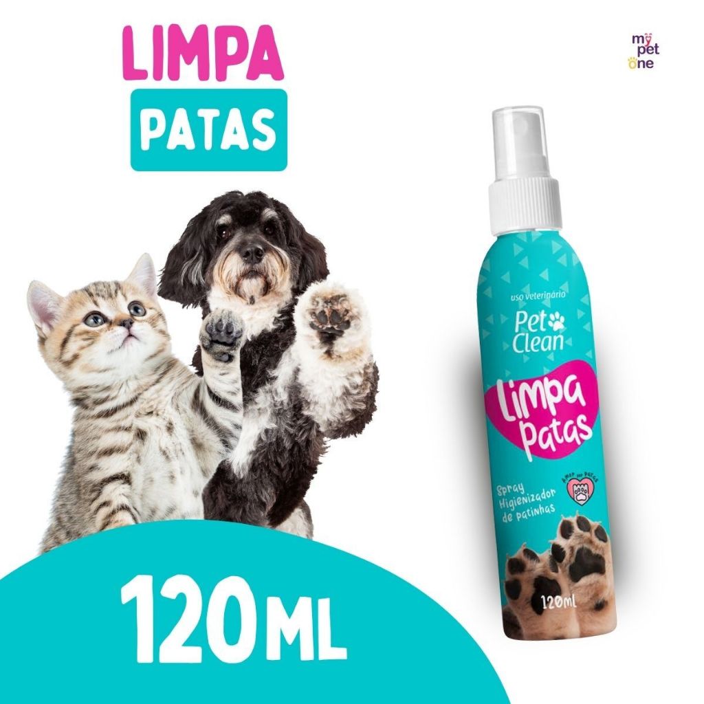 Limpa Patas 120mL Pet Clean Cães e Gatos