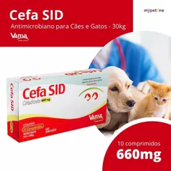 Cefa SID 660mg Vansil para Cães e Gatos de 1 a 30 Kg