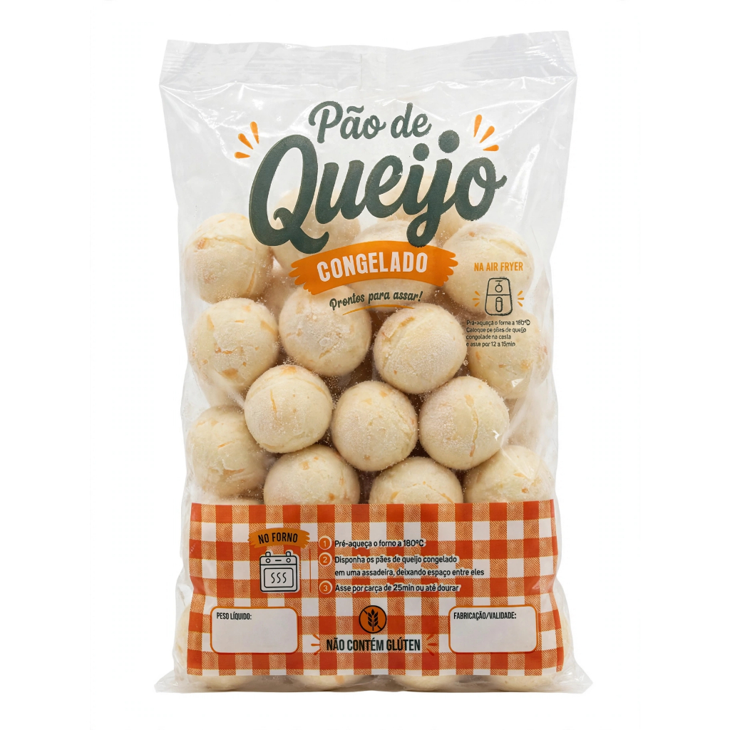 Embalagem Premium Para Pão De Queijo 1 Kg Com 100 Unidades — imagem 2 de 2