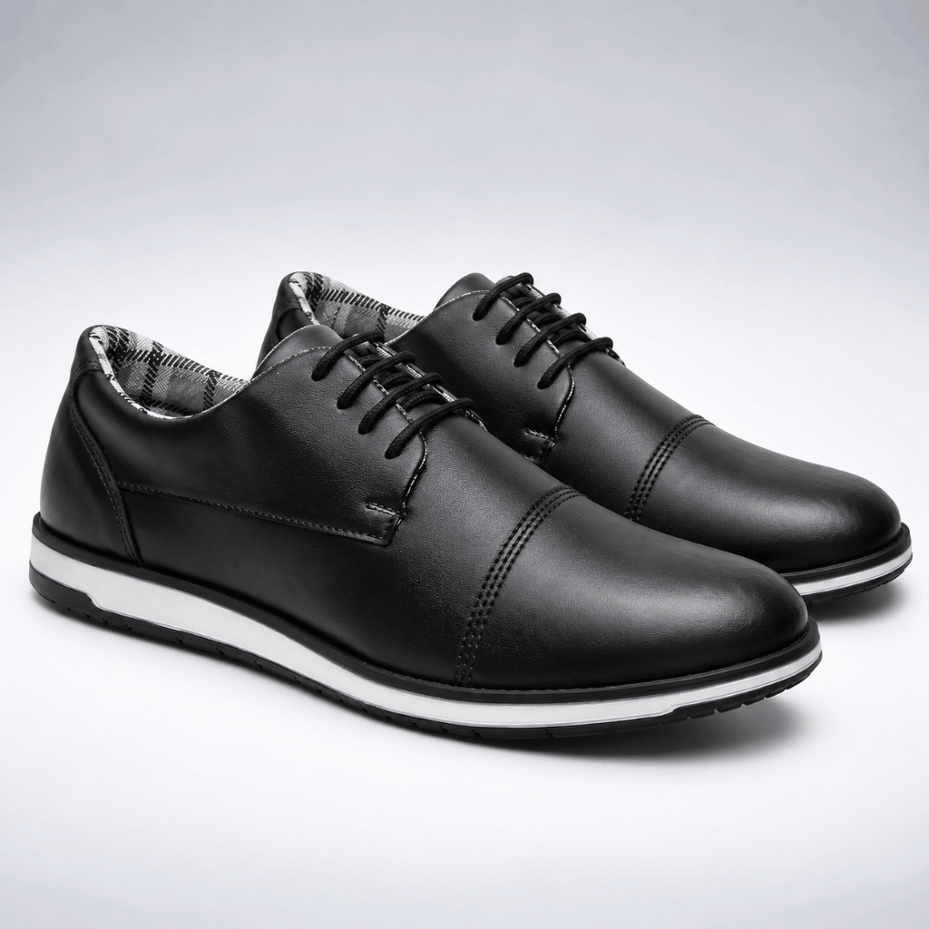 Sapato Masculino Oxford Loafer Casual Social Confortável com Cadarço para Trabalho