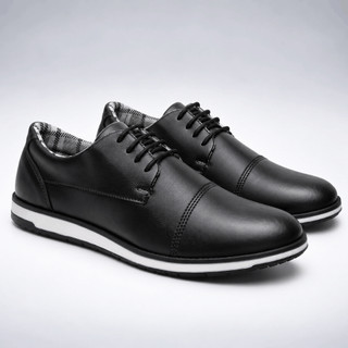 Sapato Masculino Oxford Loafer Casual Social Confortável com Cadarço para Trabalho