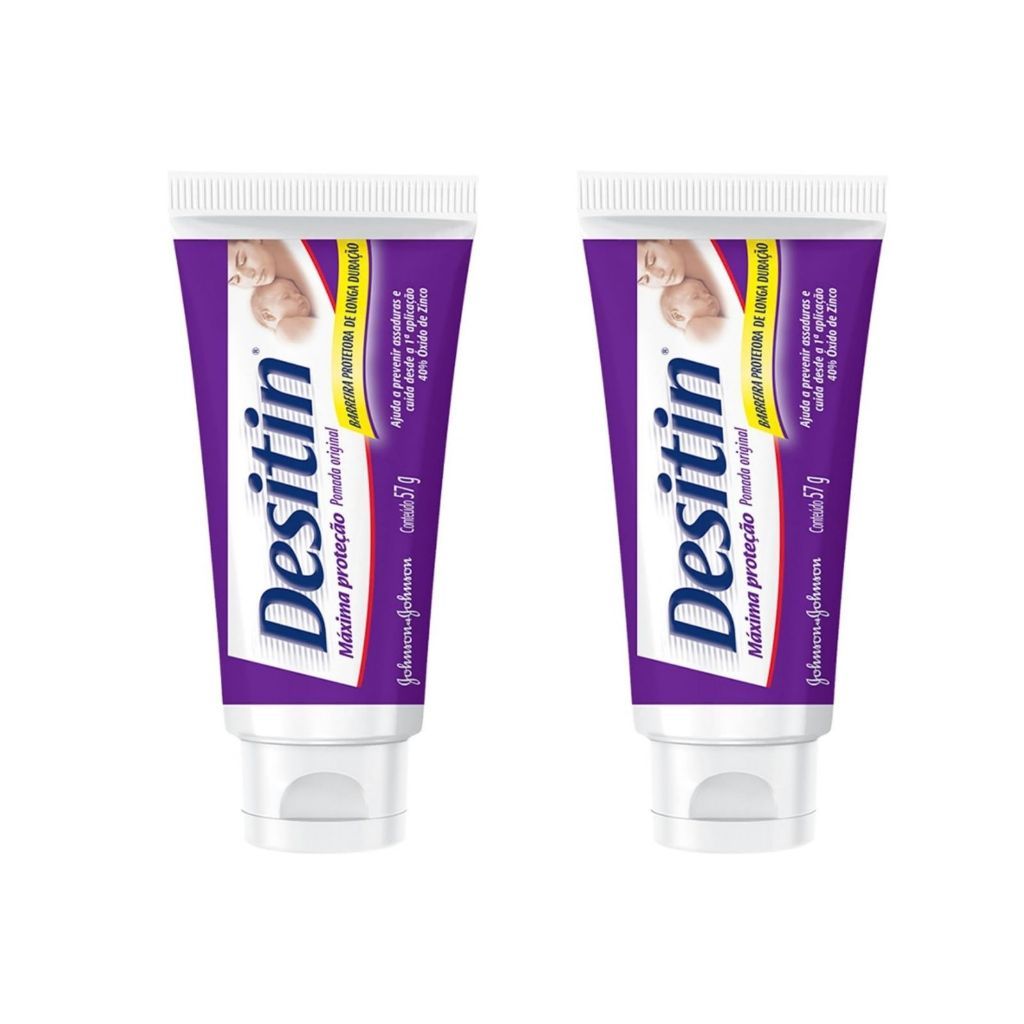 Kit com 2 Creme Preventivo de Assaduras Desitin Máxima Duração 57g