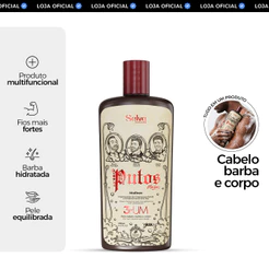Shampoo Masculino 3 em 1: Limpa e Fortalece | Putos Machos