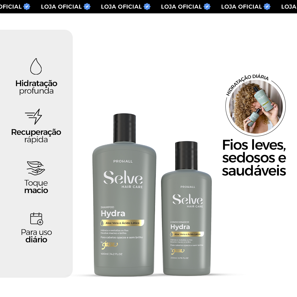 Kit Hidratante Diário para Fios Leves, Sedosos e Saudáveis