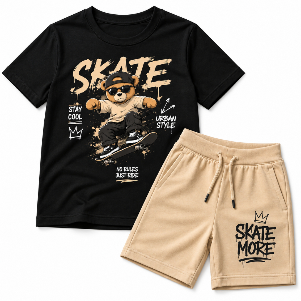 Conjunto verão infantil Masculino Conjunto Menino Infantil Kit Conjunto infantil Bermuda Camisa Kids