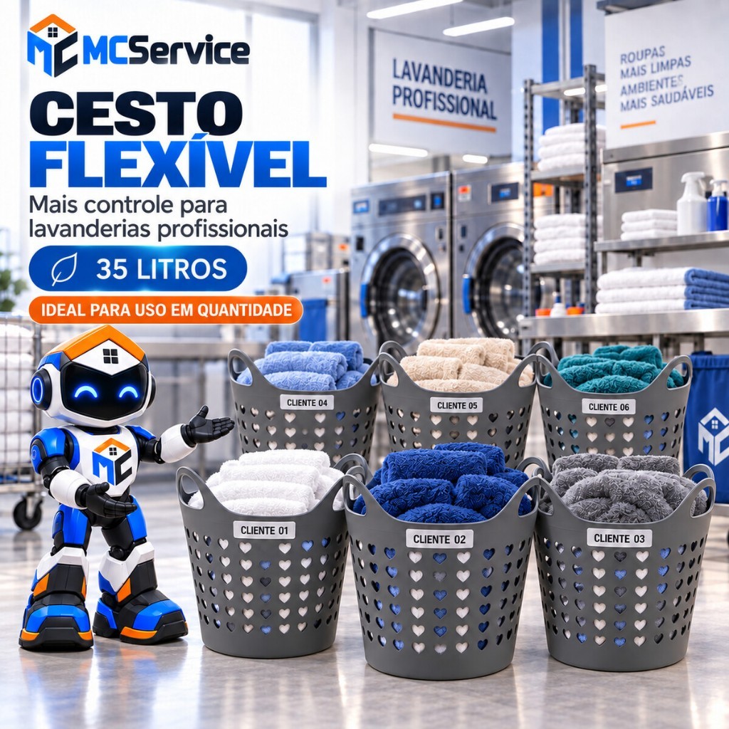 Cesto Para Roupa Suja 35L Branco Flexível Com Alça Organizador De Lavanderia