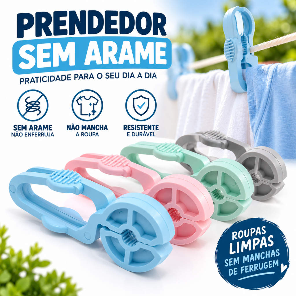 Kit de Prendedor de Roupa e Embalagem