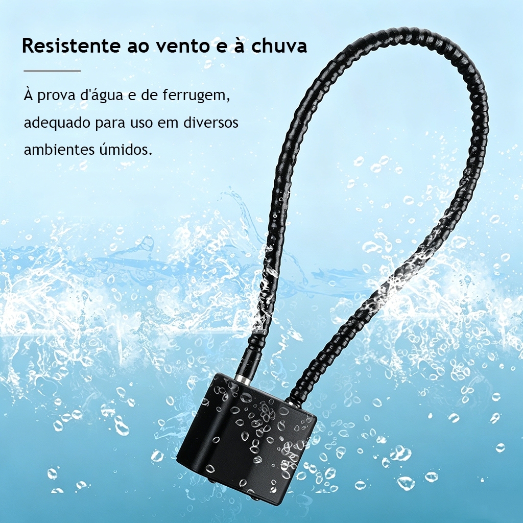 Cadeado De Cabo De Aço Antifurto Portátil Com 3 Chaves Resistente à Água E Ferrugem — imagem 2 de 2