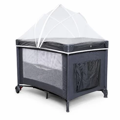 Berço Cercado Infinity Premium Baby Gray/Cinza Desmontável