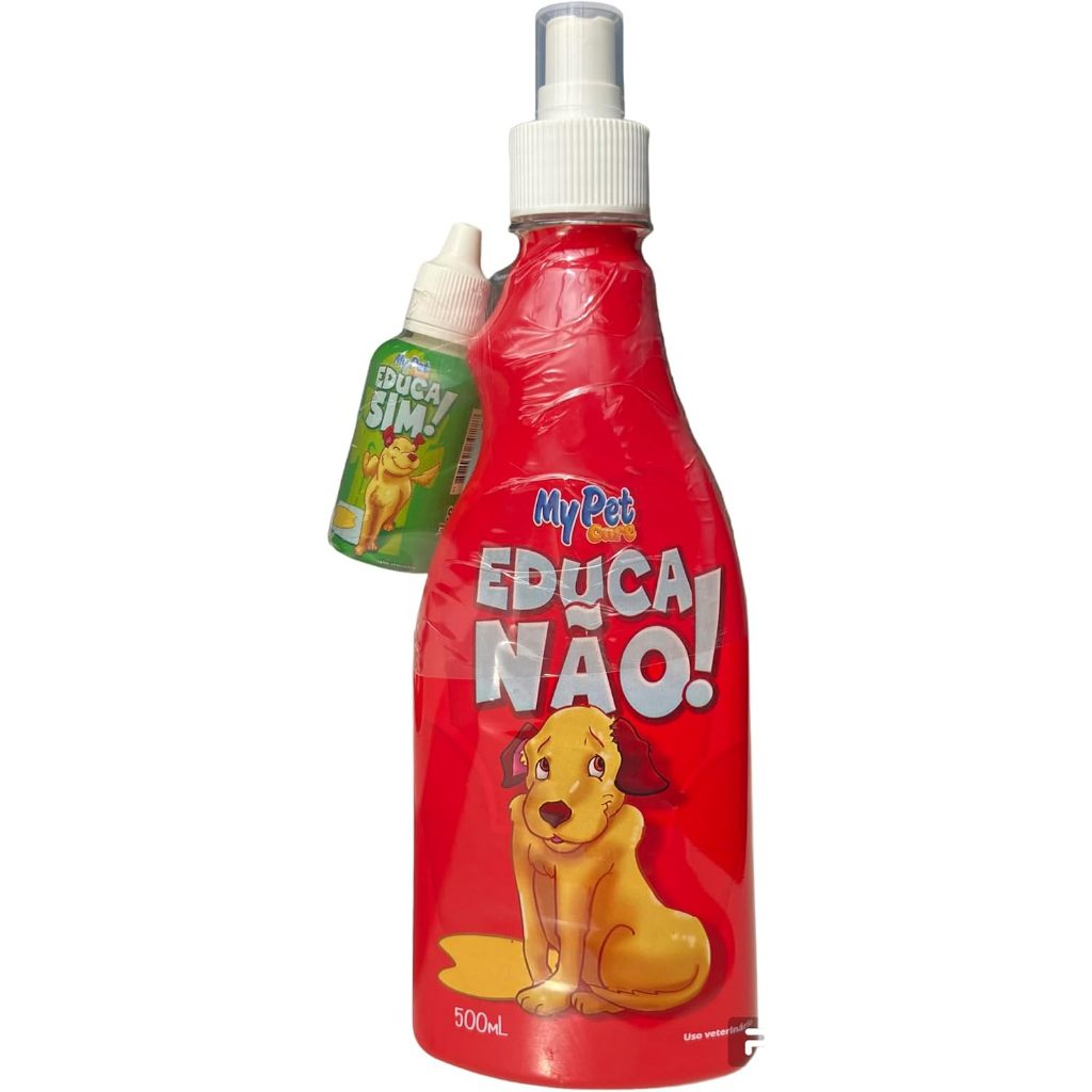 Adestrador para Cães, Kit educador com Xixi Pode 30mL + Xixi Não Pode 500mL