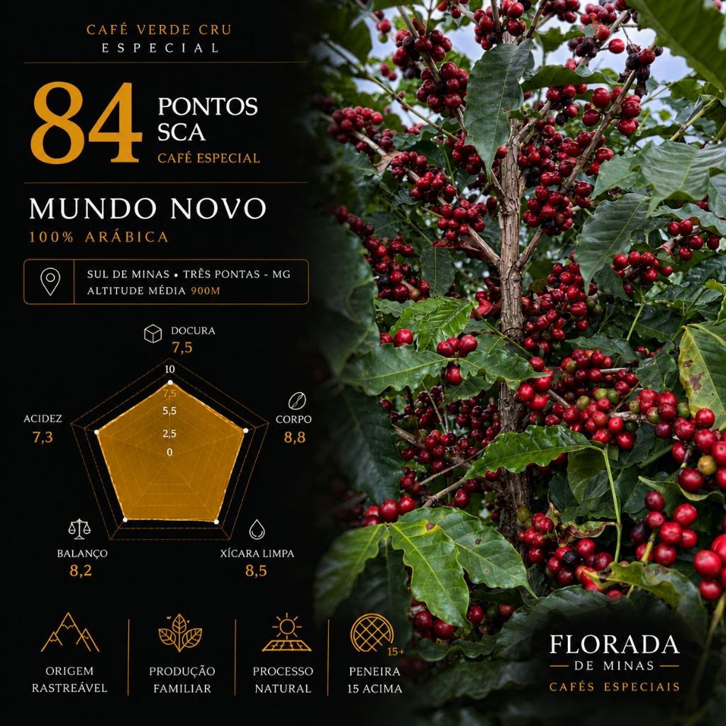 Café Especial Torrado em Grãos ou Moído 500g | Arara, Mundo Novo e Catuaí Vermelho - Florada de Minas - Três Pontas — imagem 2 de 2