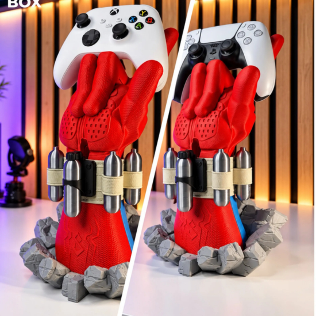 Suporte de controle gamer Homem aranha, spiderman, universal Playstation 5,4,3,2,1, Xbox e Nintendo Switch Pro.