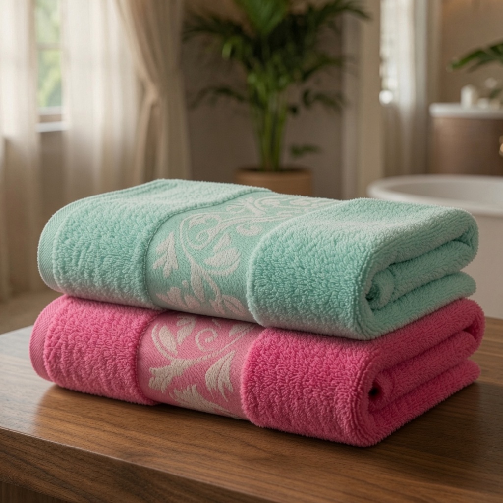 Kit 2 Toalhas de Banho Bonitas Alta Absorção 58x115cm 100% Algodão Feminina Masculina