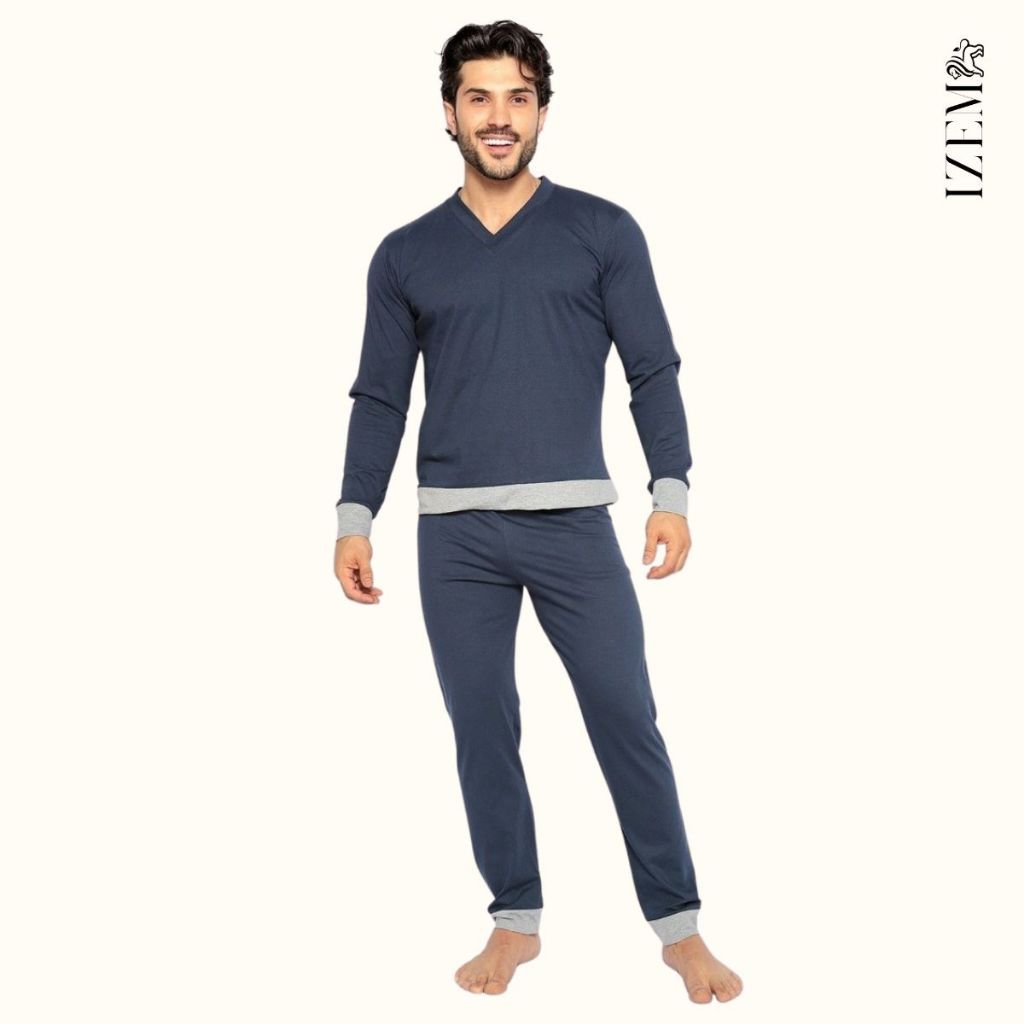 Pijama Masculino  Longo Adulto de Frio Inverno