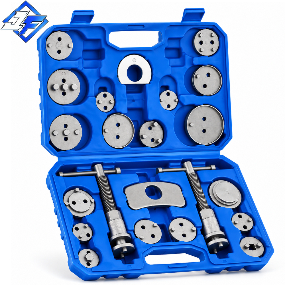 Kit 22 Peças Ferramenta Retornar Êmbolo Pinça Freio Traseiro - Universal p/ Carros Nacionais e Importados
