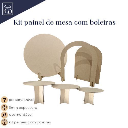 Kit festa, com boleiras, painel redondo (50x50) Painel Romano(38x25) Painel Arco Romano(42x33) Decoração
