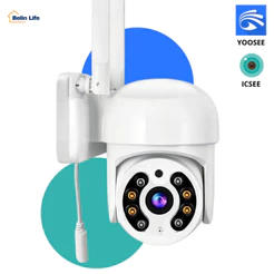 Câmera IP Wi-Fi 1080P Visão Noturna Colorida IR 40m App iCSee/Yoosee