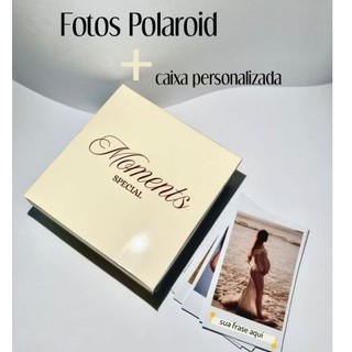 fotos Polaroid a prova d'água, kit 5 a 100 fotos, cabem na capa do celular. fotos personalizadas: frases, temas de festa