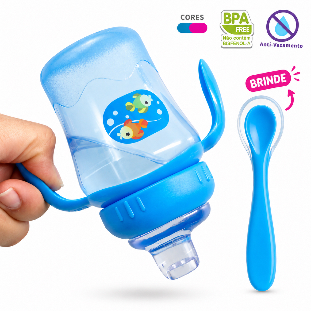 Copo Mundo Macio 240ml Anti-vazamento Para Bebê