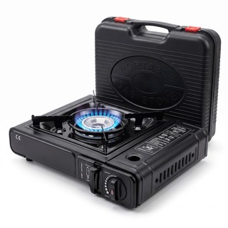Fogareiro Portátil Camping com Maleta Fogão Compacto Para Pesca Trilha e Viagem