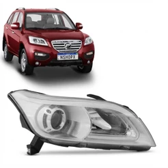 Farol X60 2013 2014 2015 2016 Com Led Projetor e Motor Máscara Cromada