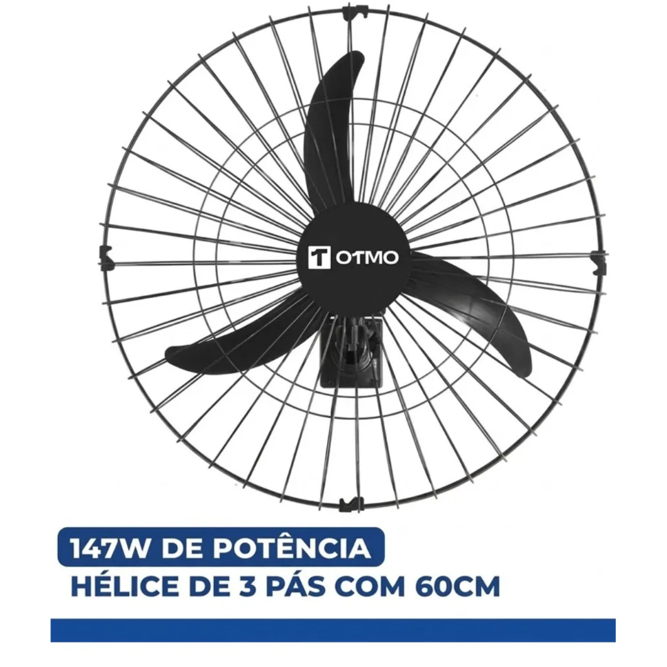 Ventilador de Parede 60cm 147W Bivolt OTMO VP1476030 — imagem 2 de 2