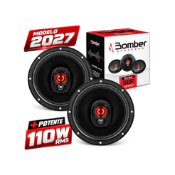PAR ALTO-FALANTES BOMBER TRIAXIAL BBR 6 POLEGADAS 110W RMS 4 OHMS AUTOMOTIVO CONE IMPP SOM ORIGINAL QUALIDADE PREMIUM