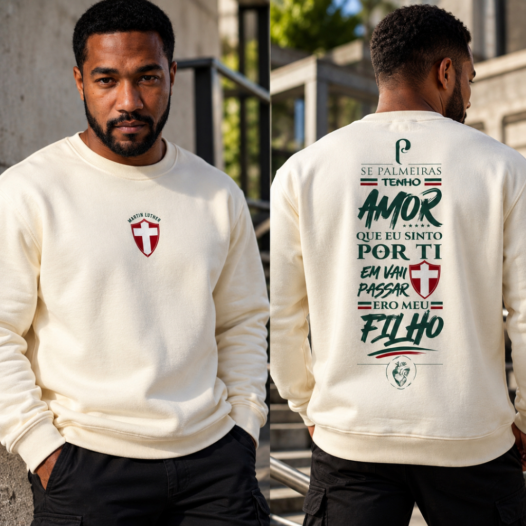 Moletom Careca Flanelado Sociedade Esportiva Palmeiras – Estilo e Conforto Alviverde