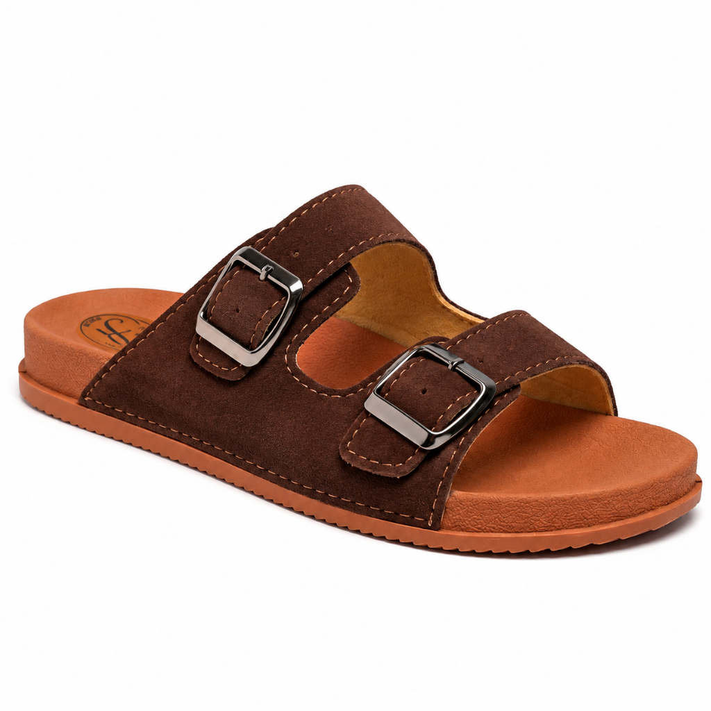 Sandália Feminina Papete Birken Tendência Fashion Fivela Leve Confortável Ajustável Várias Cores